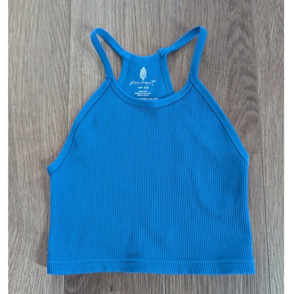 NEW! FP Movement | Happiness Runs Crop Tank In Blue Teal (XS/S) - Picture 5 of 11